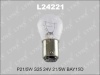 Лампа LYNXauto P21/5W 24V LYNXauto BAY15D L24221