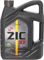 ZIC 5w30 X7 Дизель CF/SL 6л син 104936h
