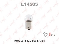Лампа LYNXauto R5W 12V LYNXauto BA15S L14505